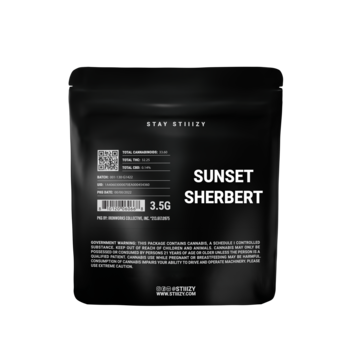 - SUNSET SHERBERT - 3.5G Black Label Mylar