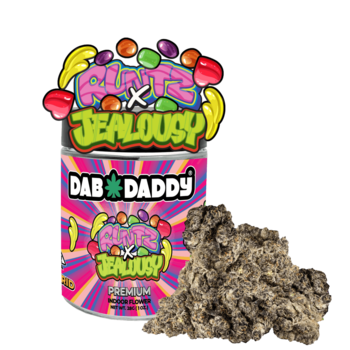 Runtz X Jealousy Flower Dab Daddy® 28g Premium Indoor Flower