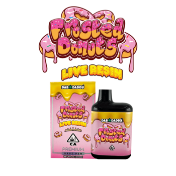 Frosted Donuts Live Resin Vape Dab Daddy® 1g Indica