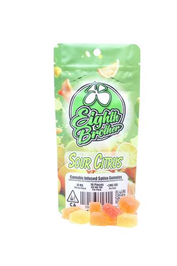 Eighth Brother | Sour Citrus | Gummies | 100mg | 10ct
